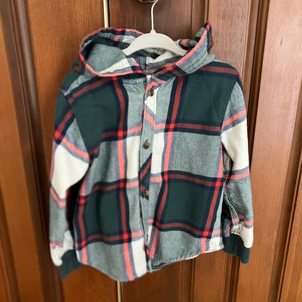 Flannel holiday plaid shirt